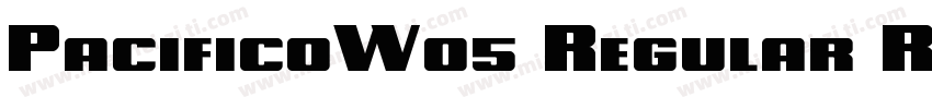PacificoW05 Regular Regular字体转换